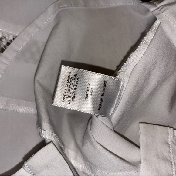 Sunday in Brooklyn White Button Down Shirt With Puff Sleeve w Eyelet Detail - Picture 7 of 9